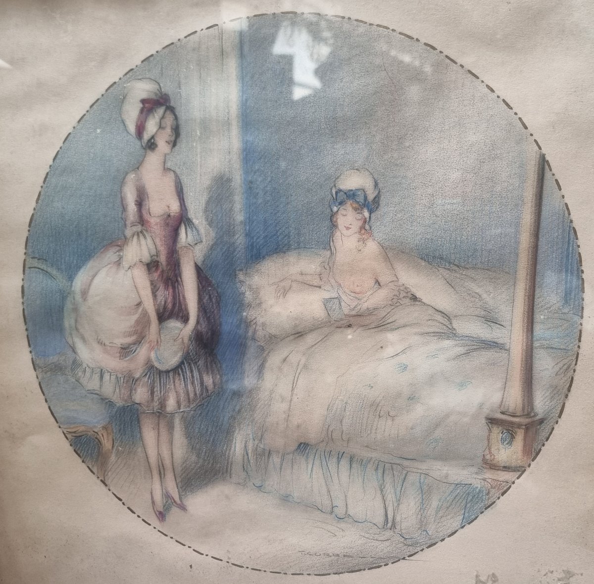 COPPIA QUADRI PASTELLI - TITO CORBELLA  (1885-1966)-photo-2
