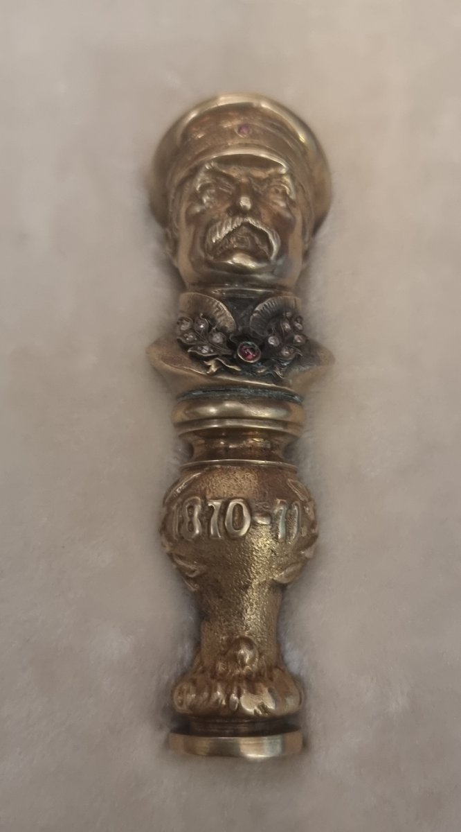 TIMBRO IN ARGENTO VERMEIL - FABERGE - SECONDA META DEL XX SECOLO-photo-2