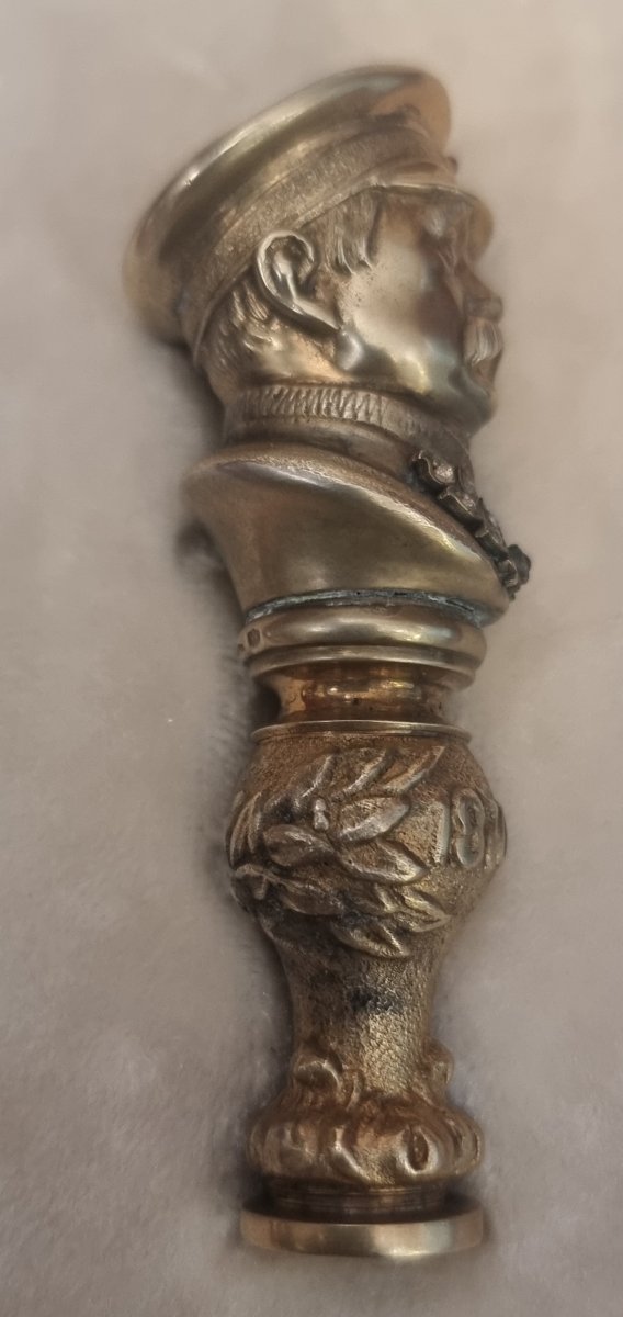 TIMBRO IN ARGENTO VERMEIL - FABERGE - SECONDA META DEL XX SECOLO-photo-3