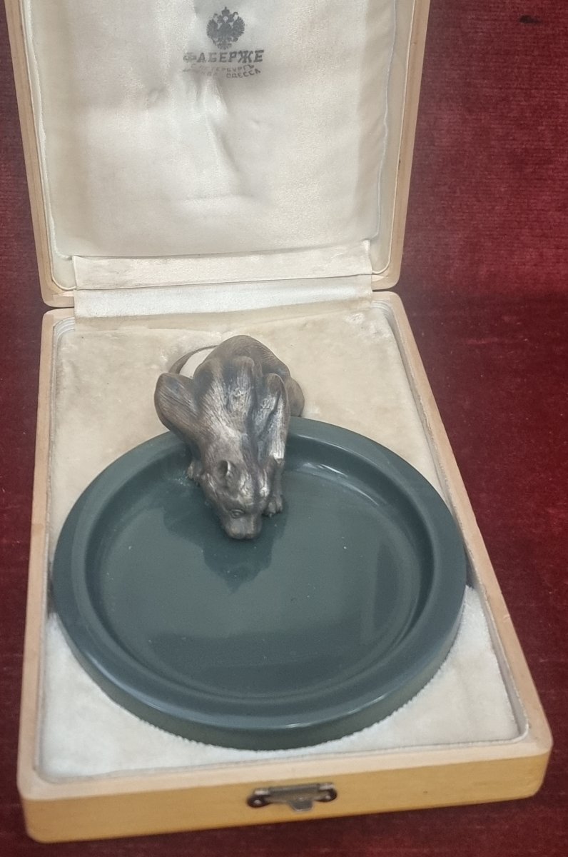 Pantera in argento e diaspro - Fabergé - seconda metà del XX secolo