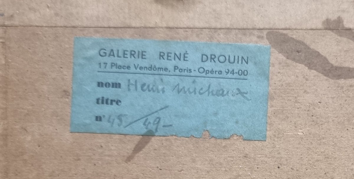 ACQUERELLO E CHINA SU CARTA - SENZA TITOLO - HENRI MICHAUX (Namur 1899 - Parigi 1984) -photo-1