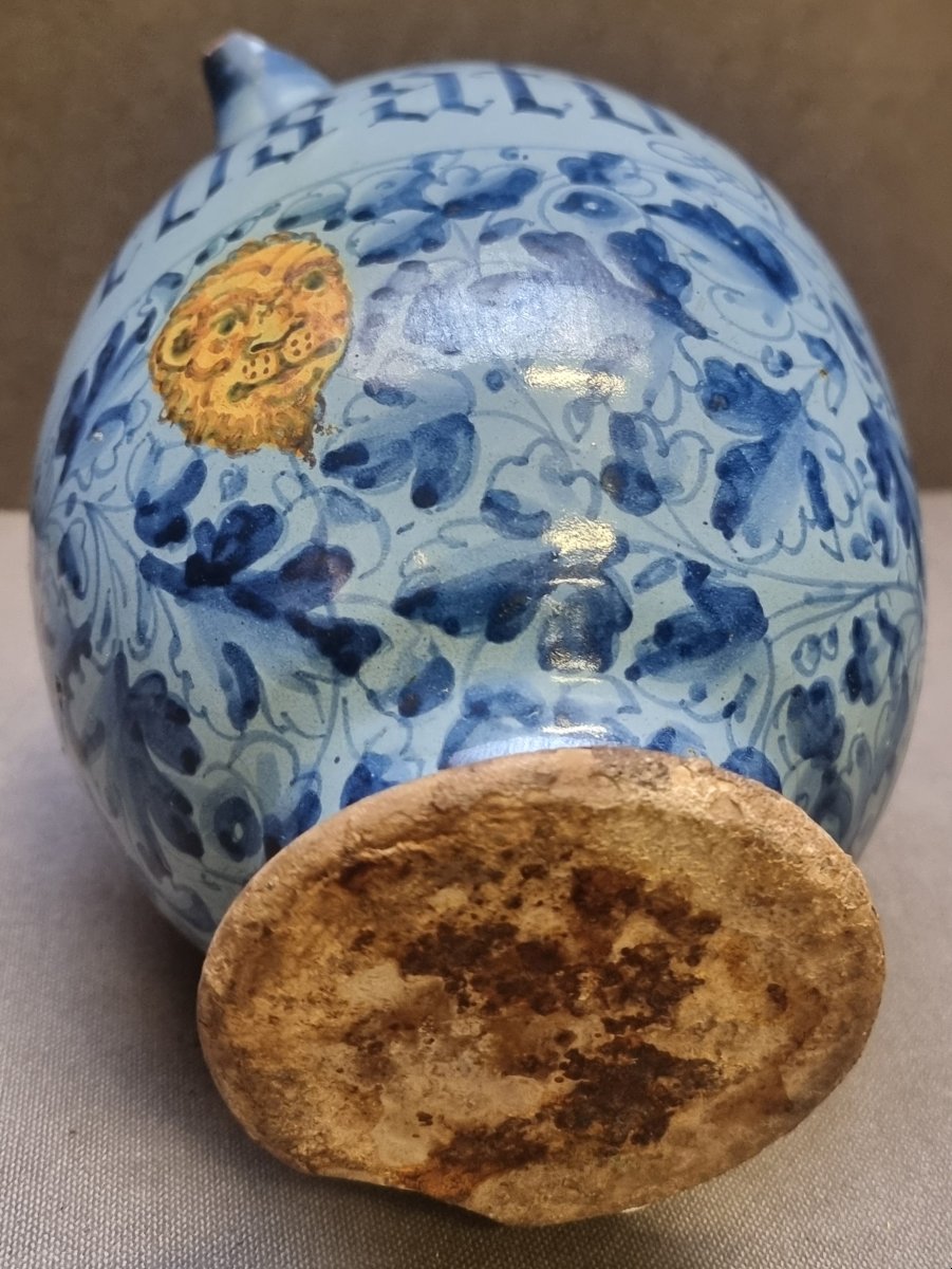VASO DI FARMACIA IN MAIOLICA DIPINTA - ROMA, prima metà dell'600-photo-3