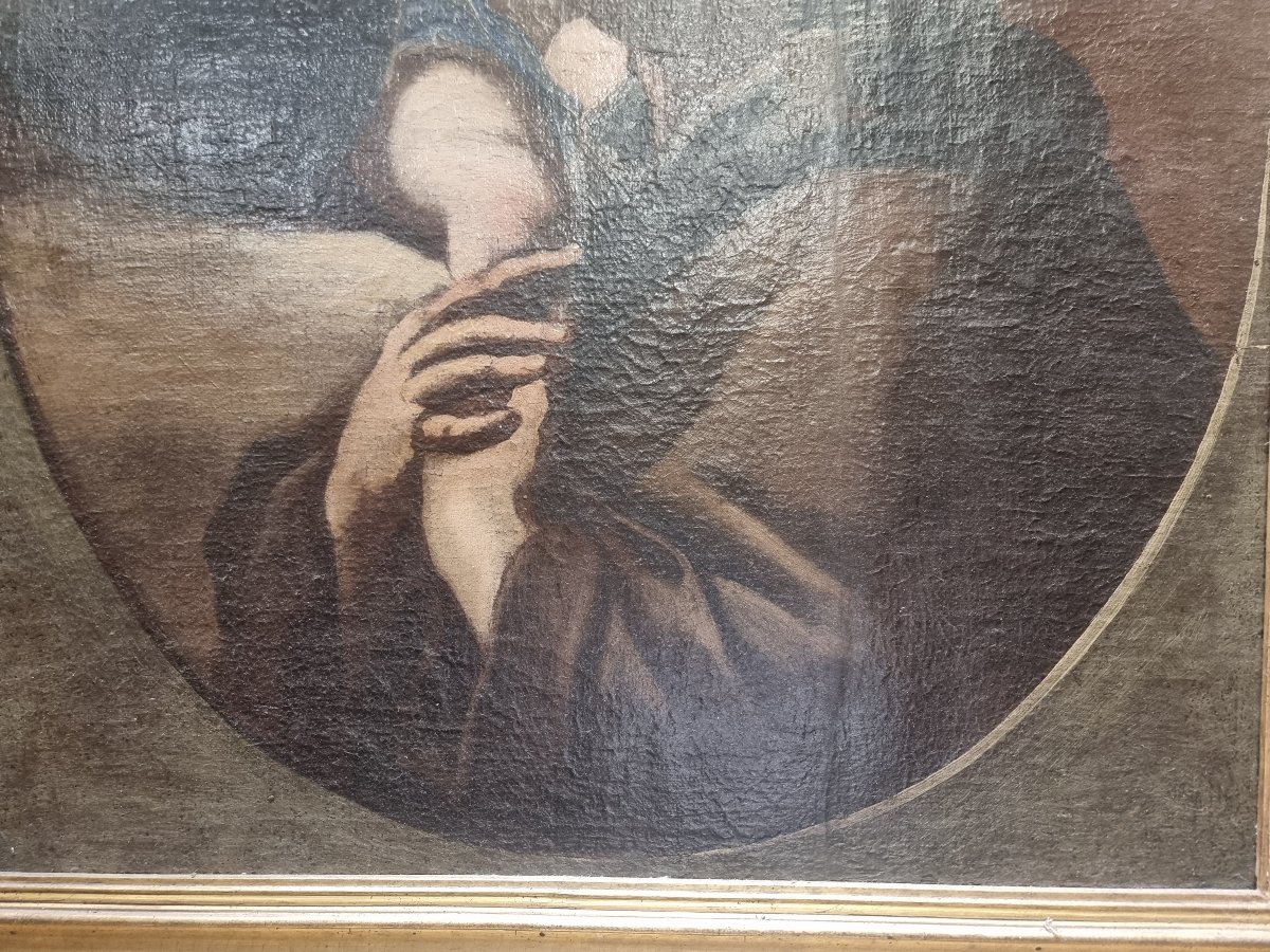 OLIO SU TELA RAFFIGURANTE SAN ANTONIO - SUD ITALIA - Dell' 700-photo-4