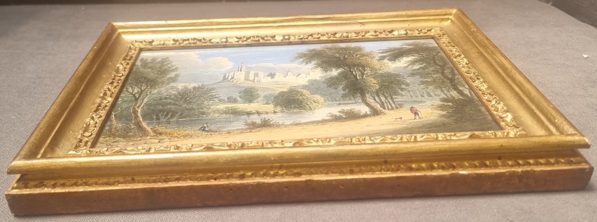 QUADRO ACQUERELLO - PAESAGGIO - CENTRO ITALIA - DELL'800-photo-3