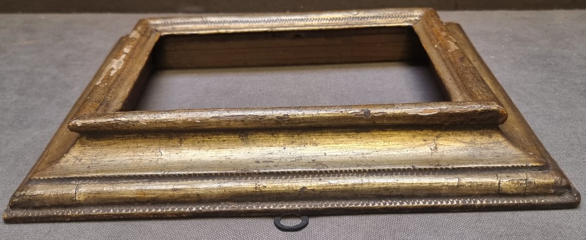 PICCOLA CORNICE LEGNO ARGENTATO A MECCA - DELL'600 - SUD ITALIA-photo-4