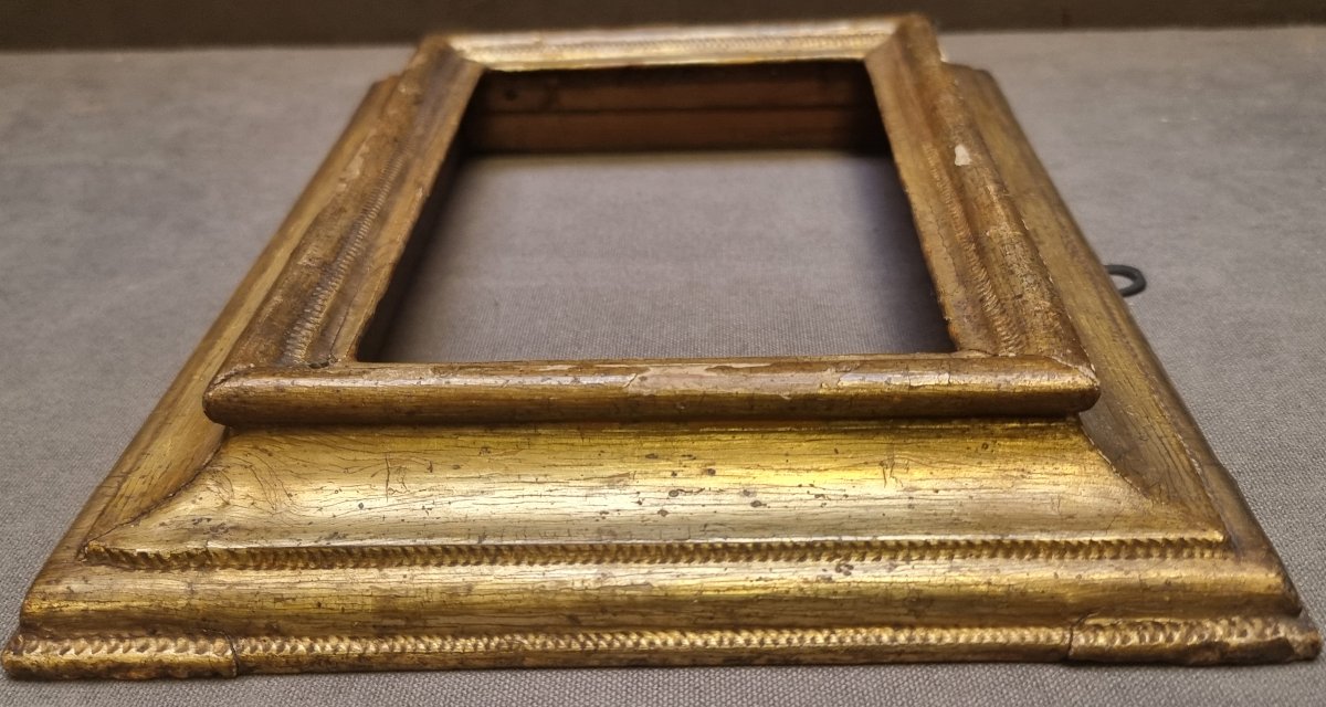 PICCOLA CORNICE LEGNO ARGENTATO A MECCA - DELL'600 - SUD ITALIA-photo-1