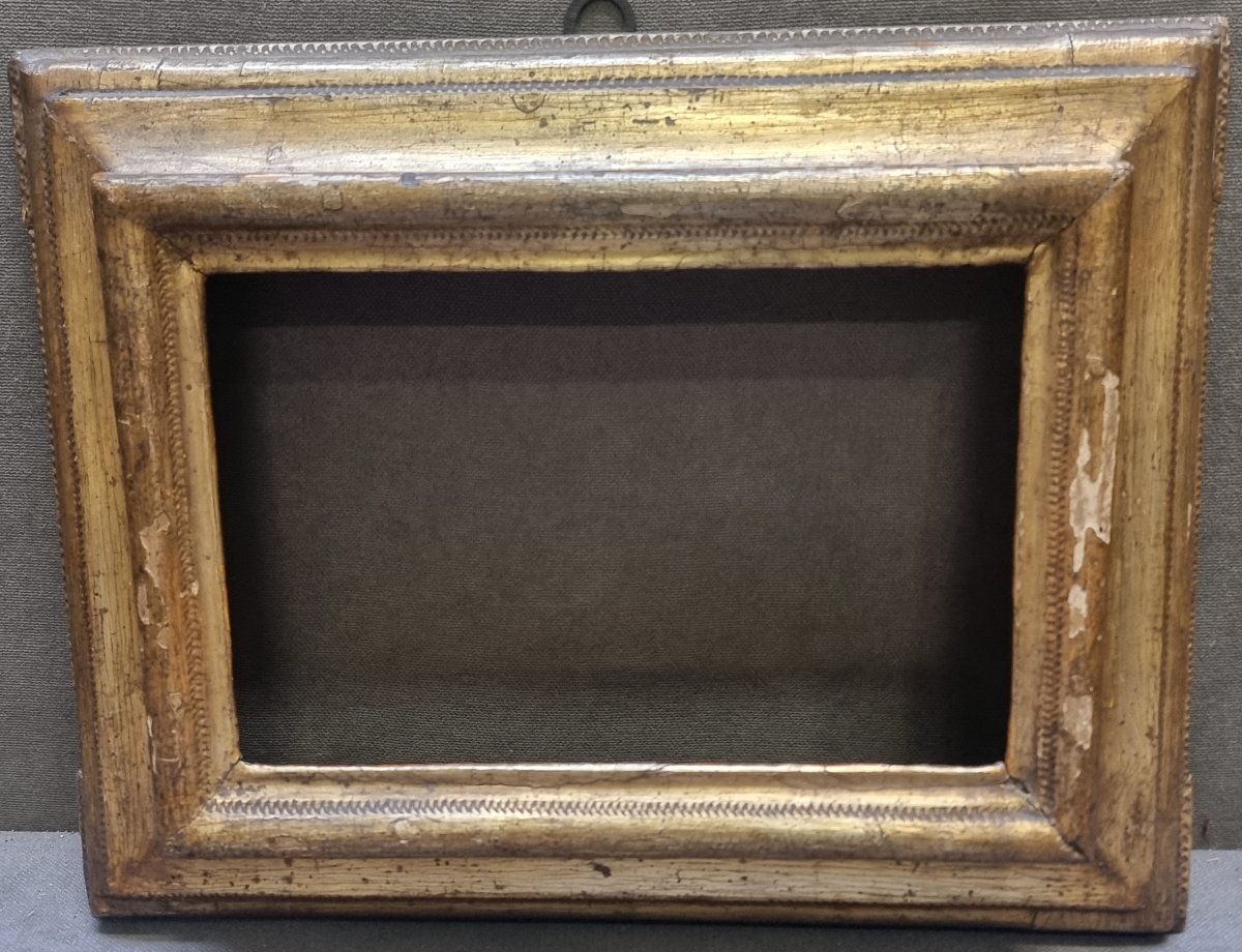 PICCOLA CORNICE LEGNO ARGENTATO A MECCA - DELL'600 - SUD ITALIA
