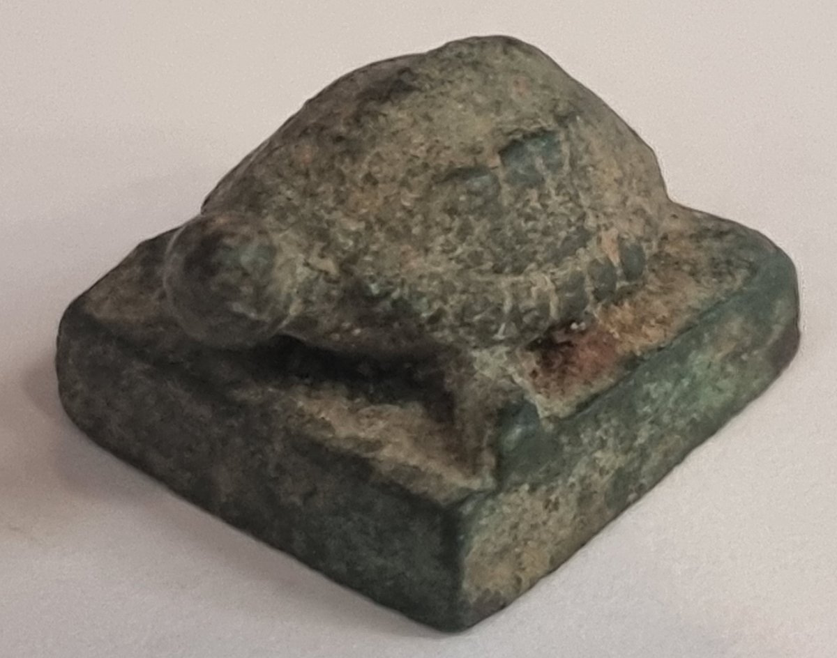 ANTICO SIGILLO CINESE IN BRONZO - TARTARUGA-photo-1