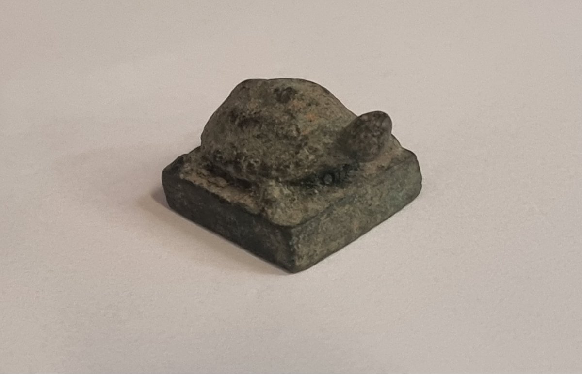 ANTICO SIGILLO CINESE IN BRONZO - TARTARUGA