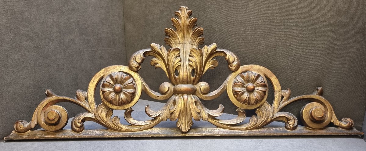 CIMASA IN LEGNO INTAGLIATO E DORATO - metà '800