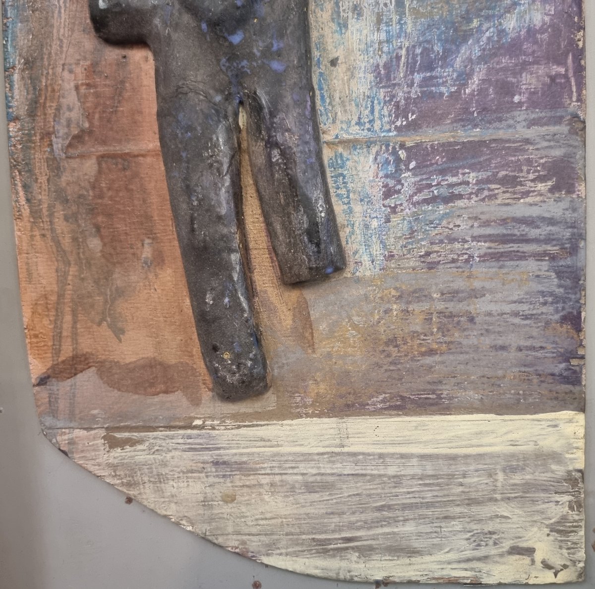 Tecnica mista (gesso/terracotta su compensato)- OPERA DI BRUNO CECCOBELLI -photo-4