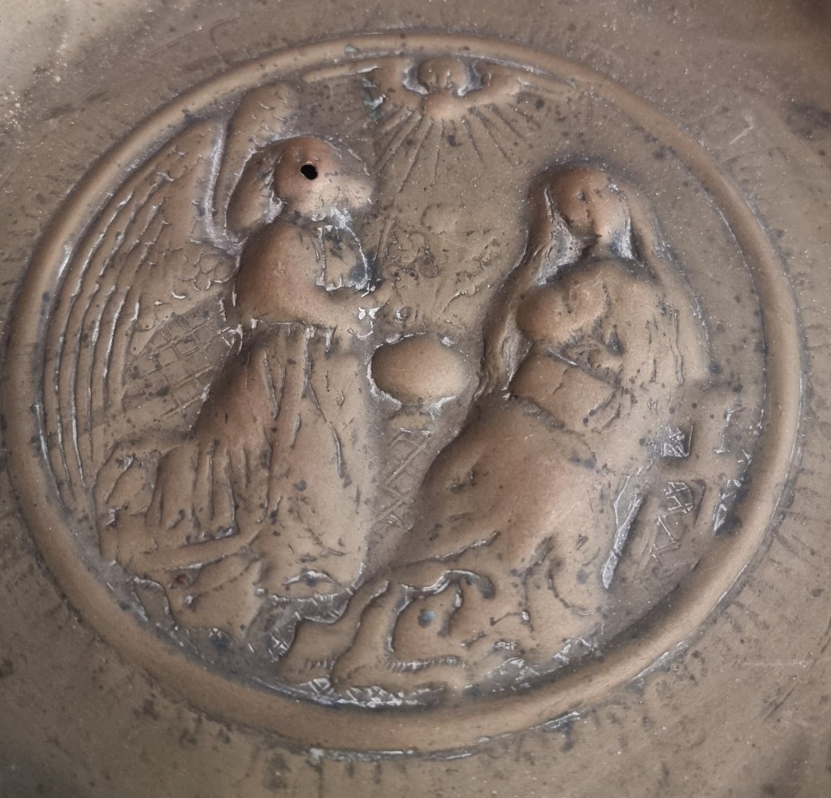 ELEMOSINIERE IN OTTONE - ANNUNCIAZIONE MADONNA - FIANDRE, XVI SECOLO-photo-3