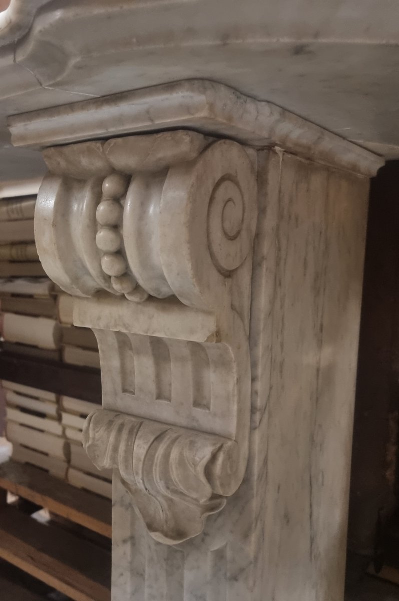 CONSOLE IN MARMO STATUARIO - ITALIA, PRIMA META DELL'800-photo-1