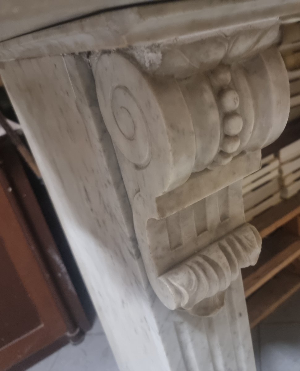 CONSOLE IN MARMO STATUARIO - ITALIA, PRIMA META DELL'800-photo-3
