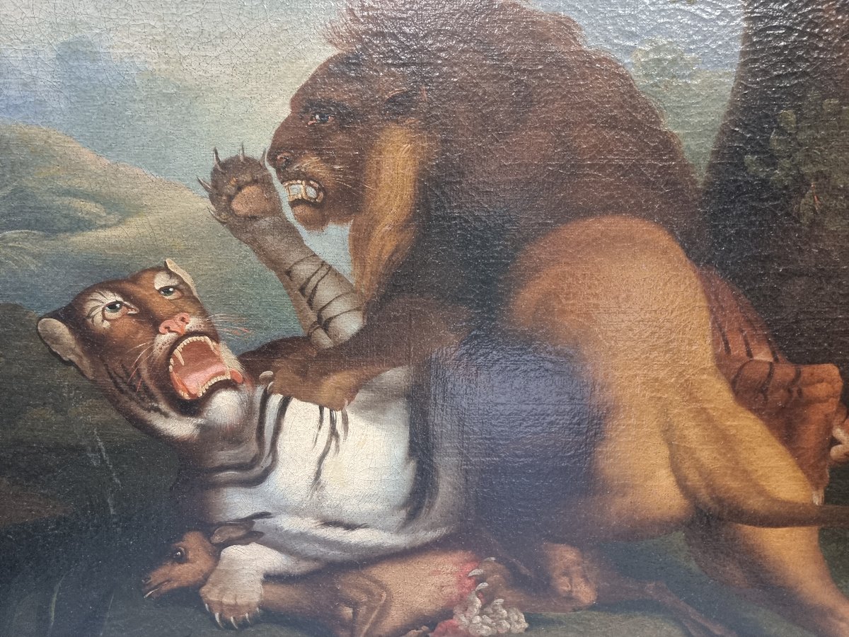 OLIO SU TELA - ANIMALI - FRANCIA, seconda metà dell'800-photo-2