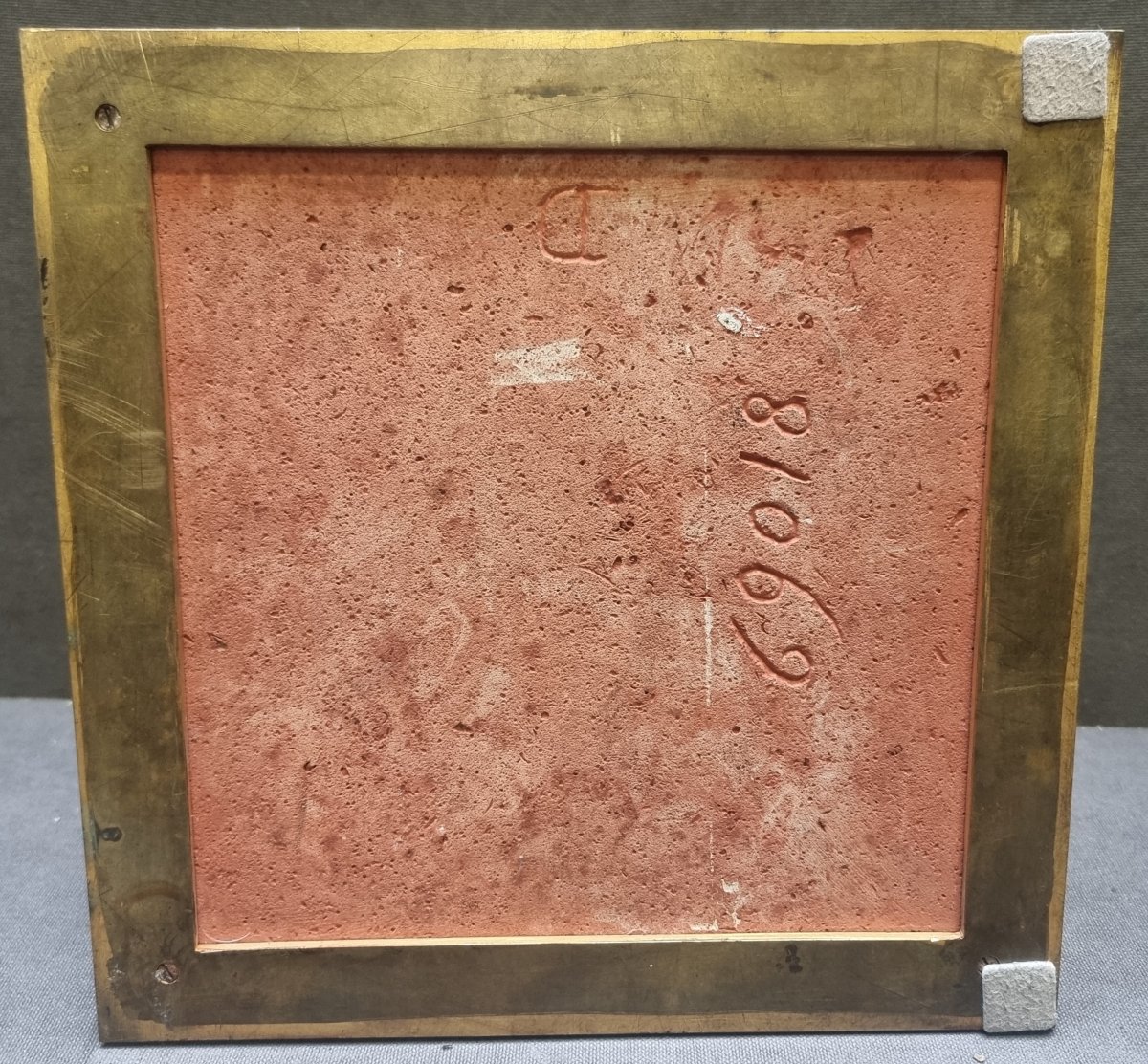 BASE IN MARMO ROSSO DI FRANCIA CON PIANO SUPERIORE GIREVOLE - NAPOLEONE III-photo-1