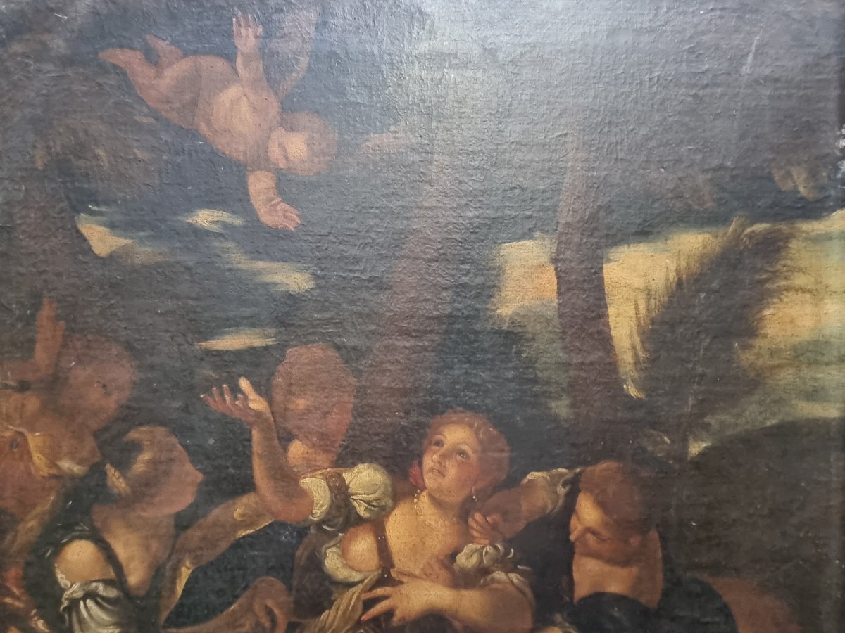OLIO SU TELA - ALLEGORIA DEL'EUROPA, COPIA SEICENTESCA SCUOLA DEL VERONESE-photo-1
