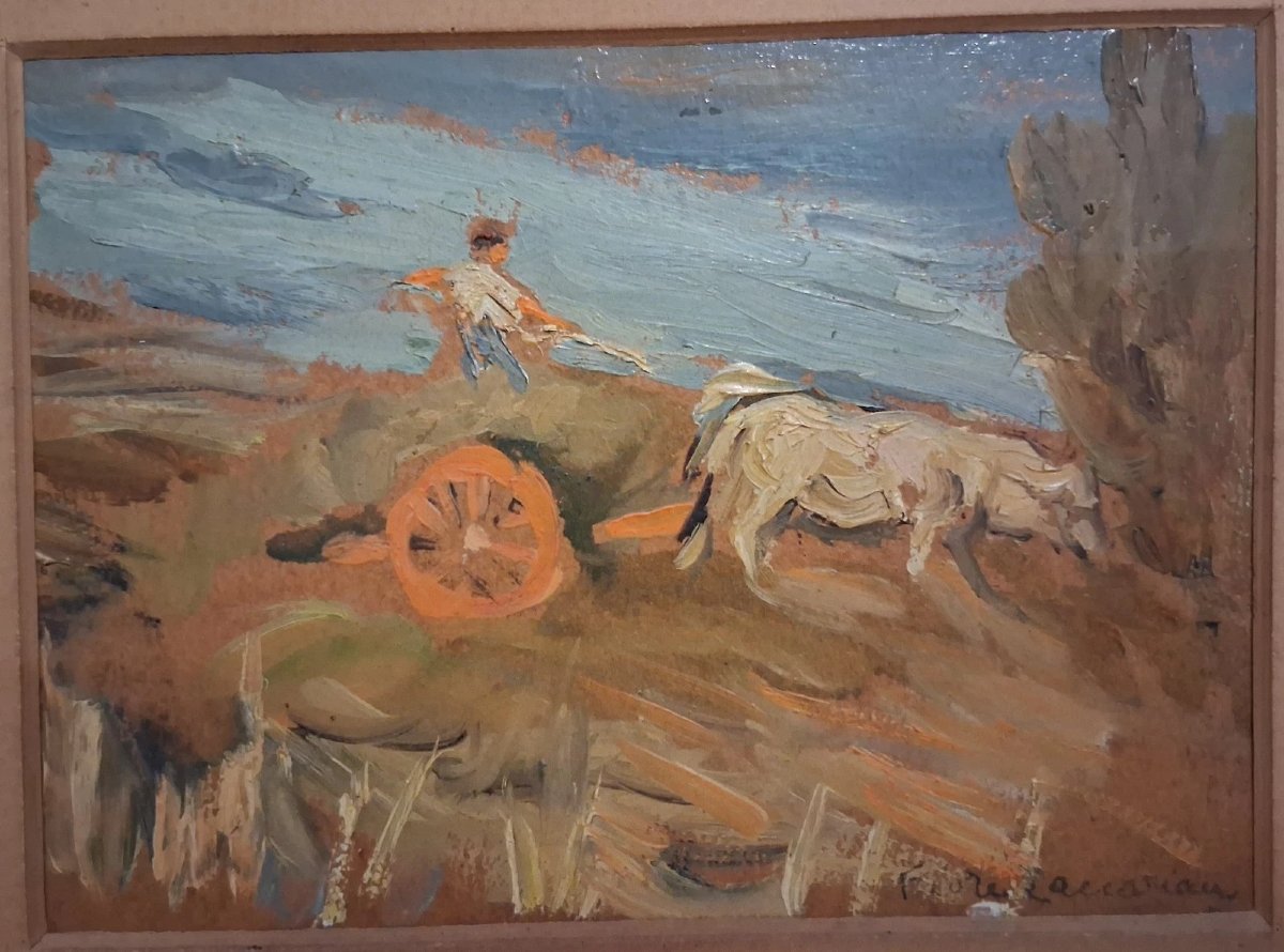 COPPIA QUADRI OLII -  FIORE BRUSTOLIN ZACCARIAN (1901-1995)-photo-4