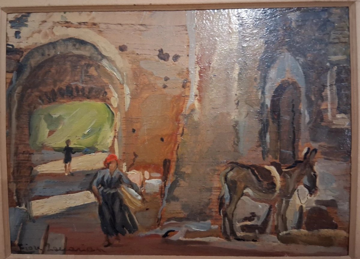 COPPIA QUADRI OLII -  FIORE BRUSTOLIN ZACCARIAN (1901-1995)-photo-3