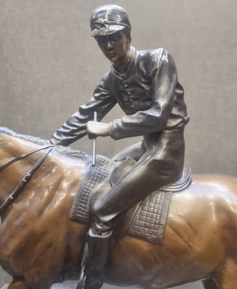 Scultura in bronzo – "Il Grande Fantino", modello di Isidore Bonheur (1827-1901)-photo-3