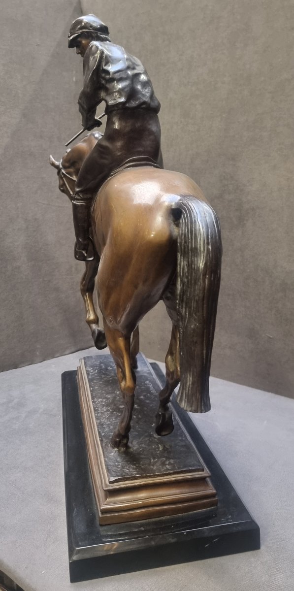 Scultura in bronzo – "Il Grande Fantino", modello di Isidore Bonheur (1827-1901)-photo-1