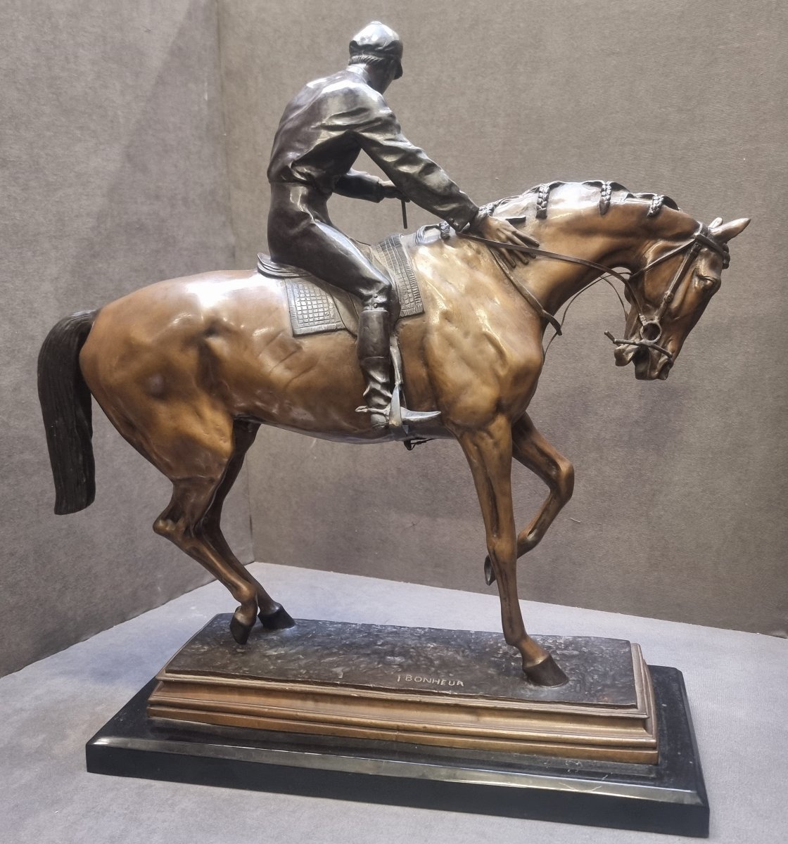 Scultura in bronzo – "Il Grande Fantino", modello di Isidore Bonheur (1827-1901)-photo-2