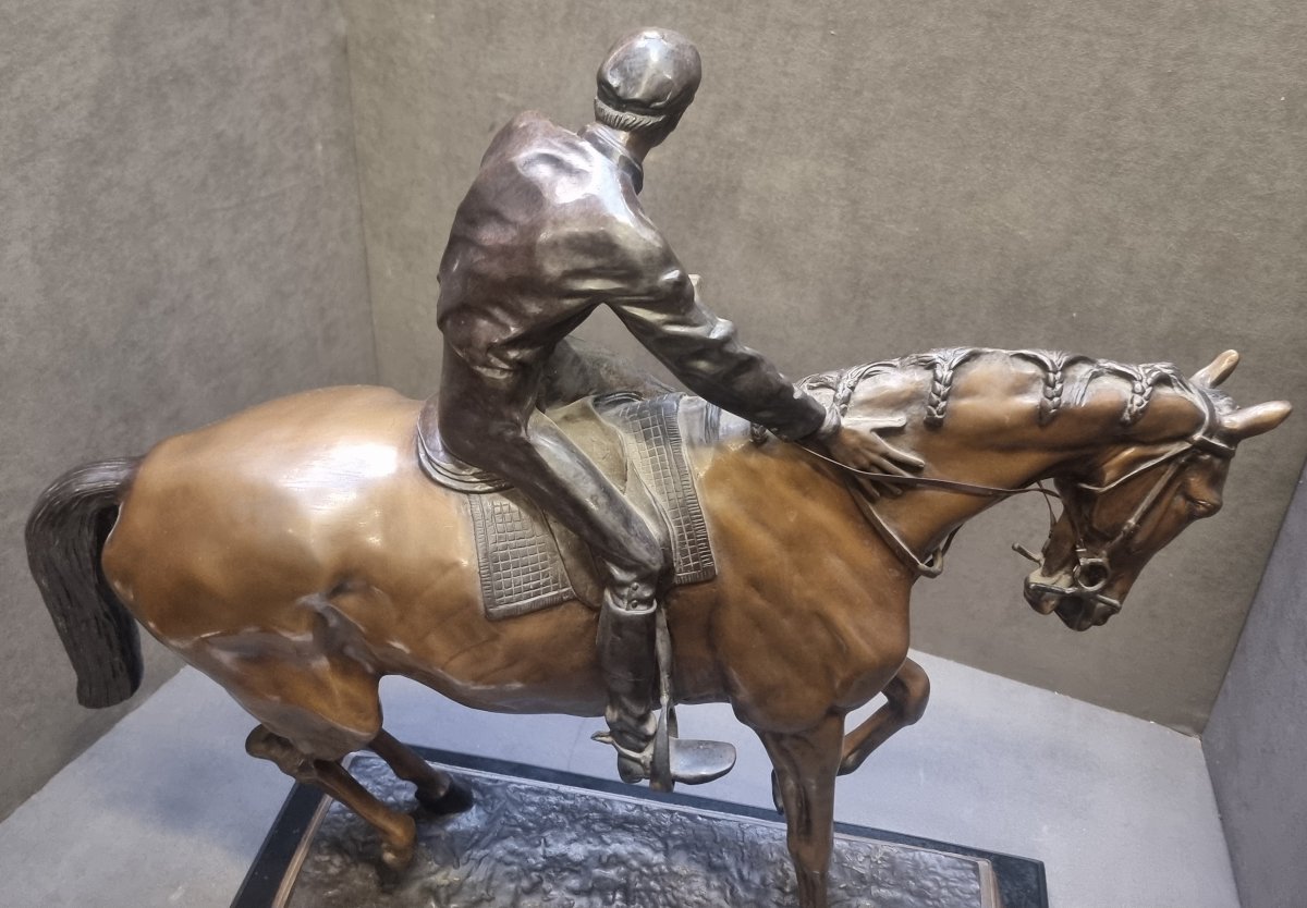 Scultura in bronzo – "Il Grande Fantino", modello di Isidore Bonheur (1827-1901)-photo-4