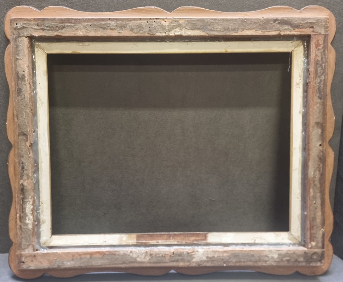 CORNICE A GUANTIERA DORATA A ORO ZECCHINO  ITALIA DEL SUD, prima metà del XIX secolo-photo-2