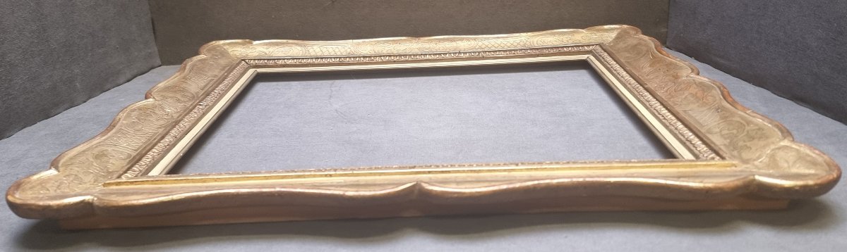 CORNICE A GUANTIERA DORATA A ORO ZECCHINO  ITALIA DEL SUD, prima metà del XIX secolo-photo-2