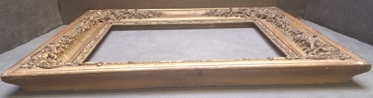 CORNICE  DORATA A ORO ZECCHINO - PERIODO LUIGI FILIPPO, Centro Italia Metà '800-photo-2