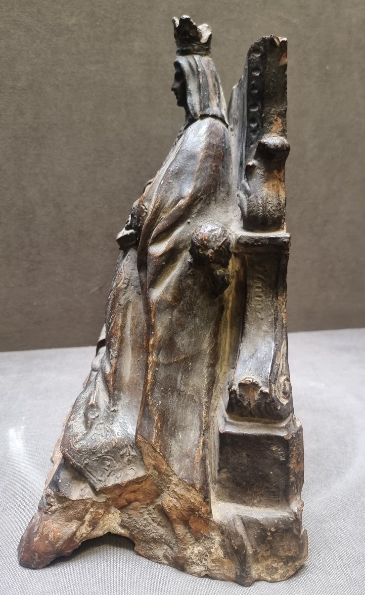 SCULTURA IN TERRACOTTA - MADONNA - Fine '600 - Italia del Sud-photo-4