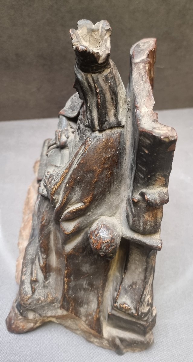 SCULTURA IN TERRACOTTA - MADONNA - Fine '600 - Italia del Sud-photo-1