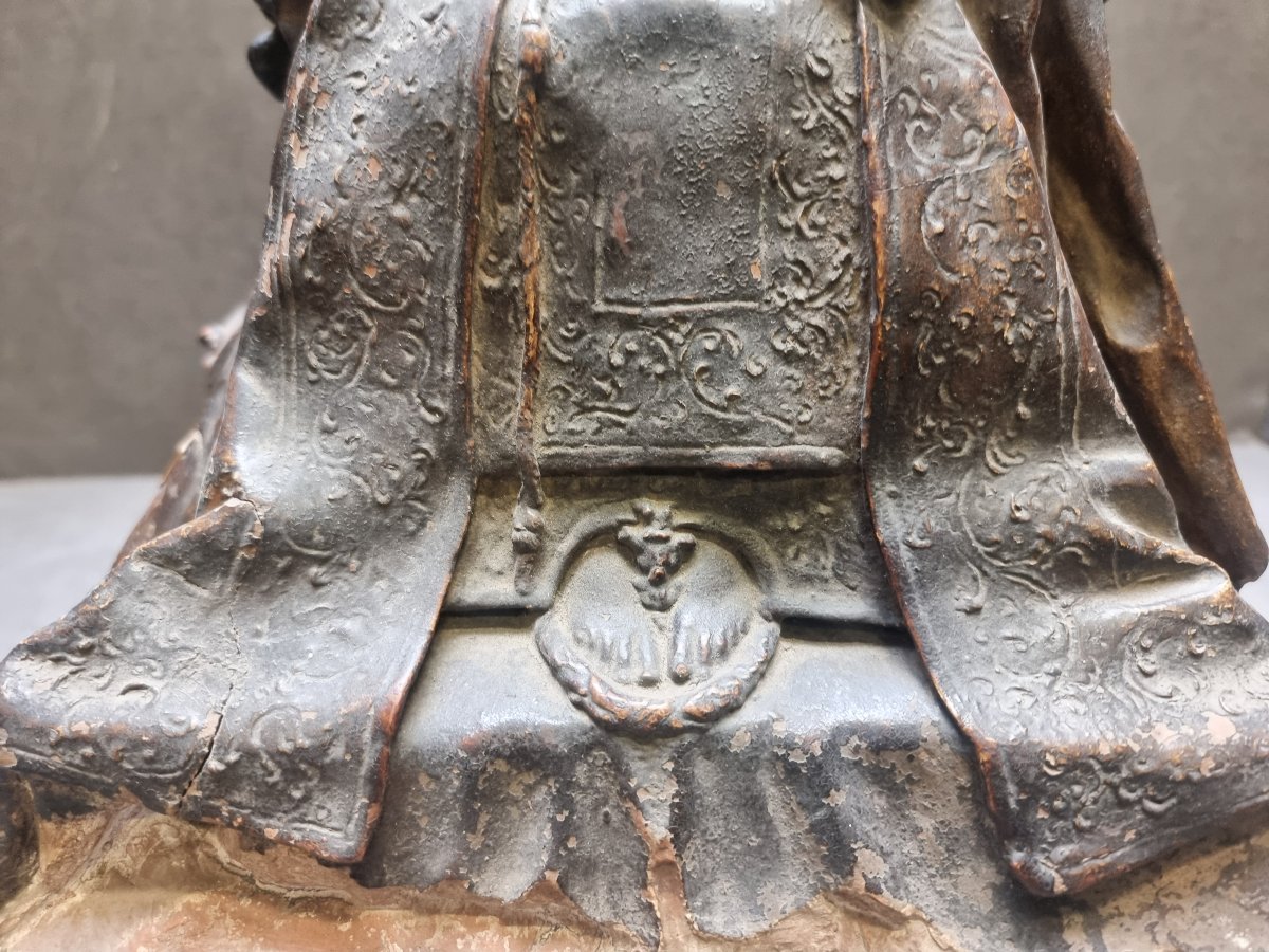SCULTURA IN TERRACOTTA - MADONNA - Fine '600 - Italia del Sud-photo-5