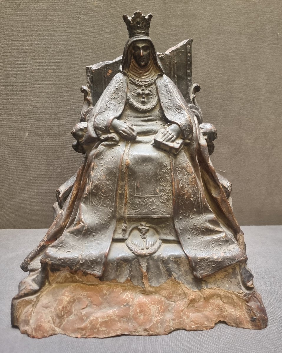 SCULTURA IN TERRACOTTA - MADONNA - Fine '600 - Italia del Sud