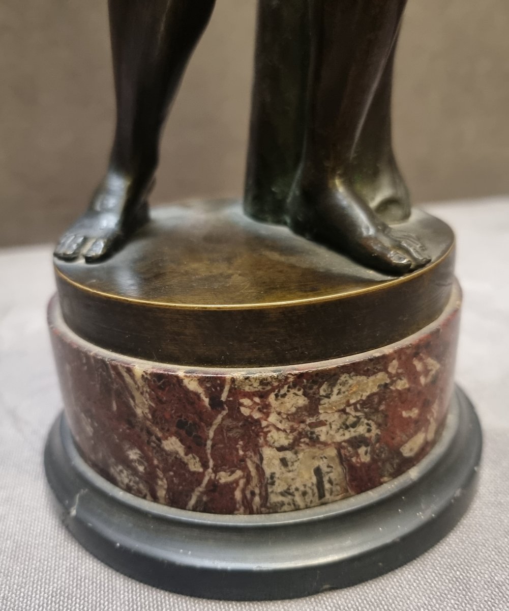 SCULTURA IN BRONZO RAFFIGURANTE APOXYOMENOS - XIX secolo-photo-4