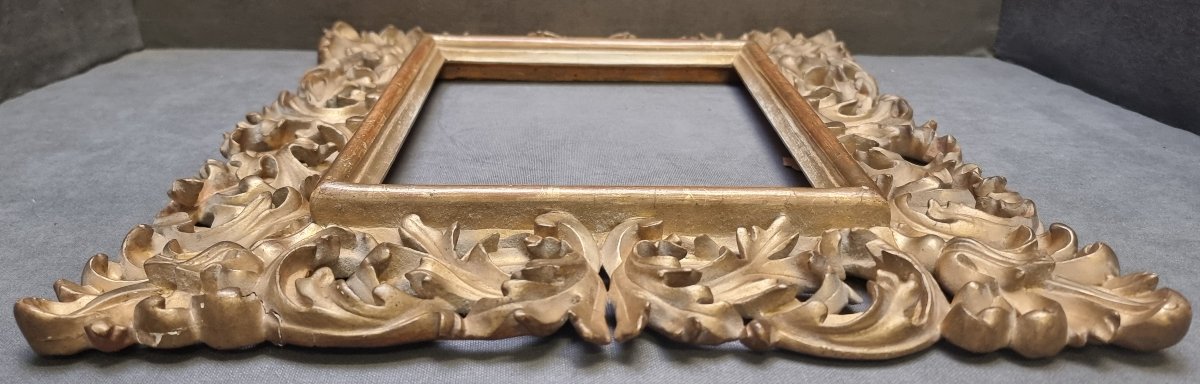 CORNICE IN LEGNO INTAGLIATO E DORATO - FIRENZE - dell'800-photo-3