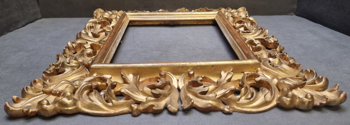 CORNICE IN LEGNO INTAGLIATO E DORATO - FIRENZE - dell'800-photo-1