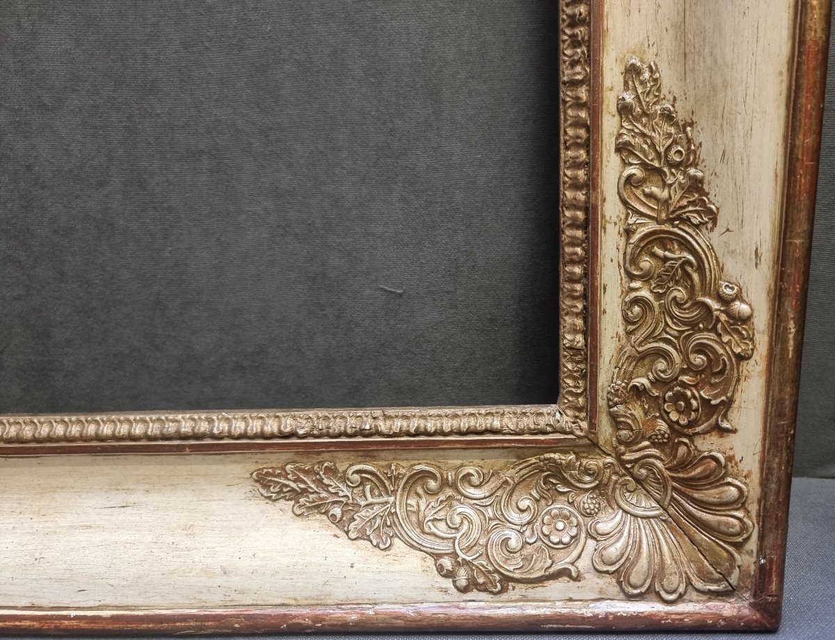 CORNICE IN LEGNO DORATO E LACCATO - FRANCIA, dell' 800-photo-3