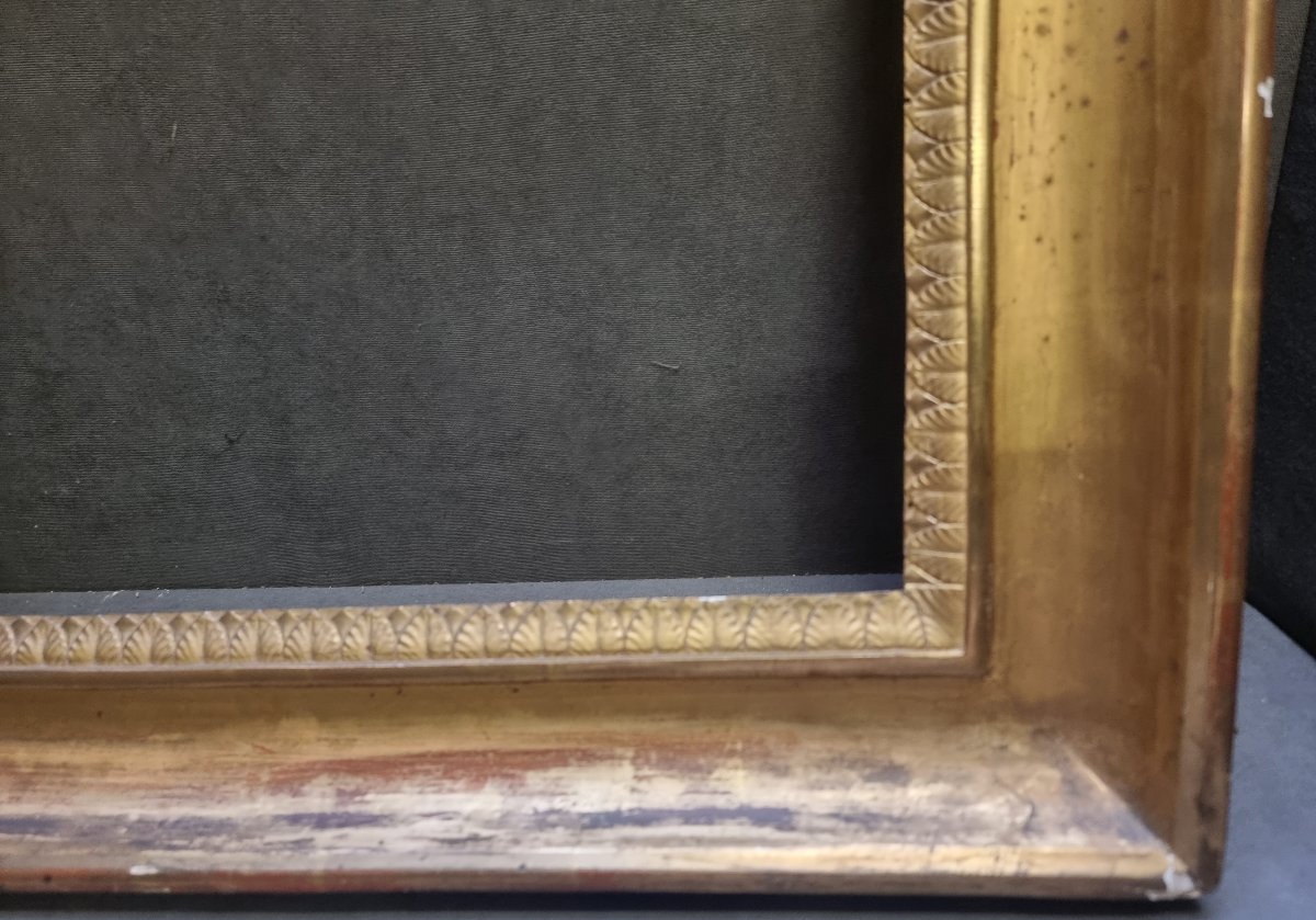 CORNICE IN LEGNO DORATO NEOCLASSICA - ITALIA , primi '800-photo-2