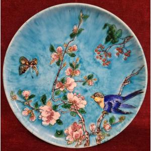 PIATTO IN CERAMICA - XIX secolo - THEODORE DECK (1823-1891)