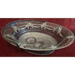 CESTINO IN ARGENTO - INGLESE FINE XVIII SECOLO - ARGENTIERE : THOMAS DANIELL 