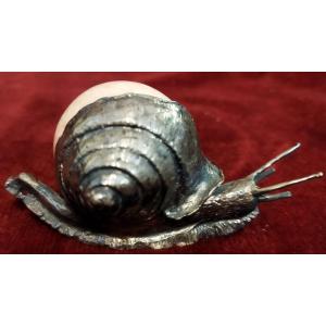 LUMACA MANAUS STERLING con palla marmo rosa