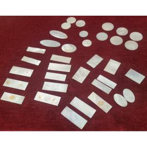 35 FICHES IN MADREPERLA - CINA - FINE XIX SECOLO