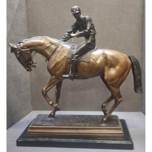 Scultura in bronzo – "Il Grande Fantino", modello di Isidore Bonheur (1827-1901)