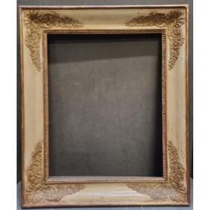 CORNICE IN LEGNO DORATO E LACCATO - FRANCIA, dell' 800