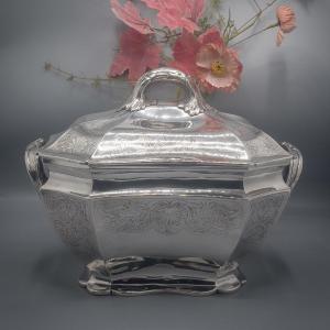 Belgian Tureen In Sterling Silver 800/1000