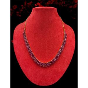 33 Carat Ruby And 18k Gold Necklace