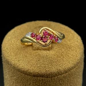 Vintage Ruby And Diamond Ring