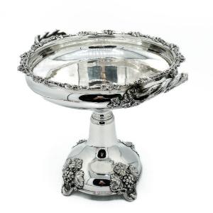 Fruit Bowl In Sterling Silver 925/1000 German Work Around 1930 
