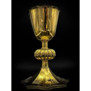 Chalice Early 18th Century Silver Gilt. Probably Anglo-saxon Work